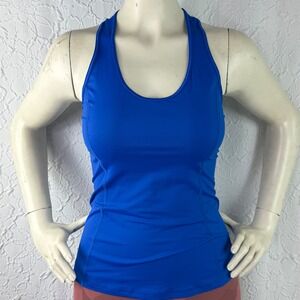 Lululemon Mesh Back Racerback Athletic Tank Top Blue Size 6